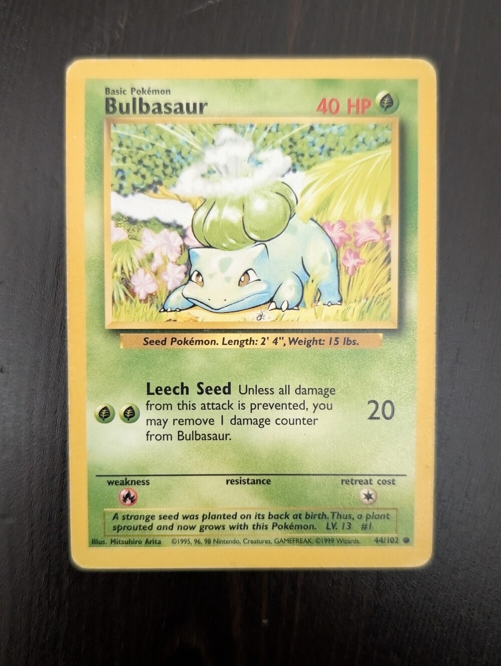 Bulbasaur Trading Card - Green
